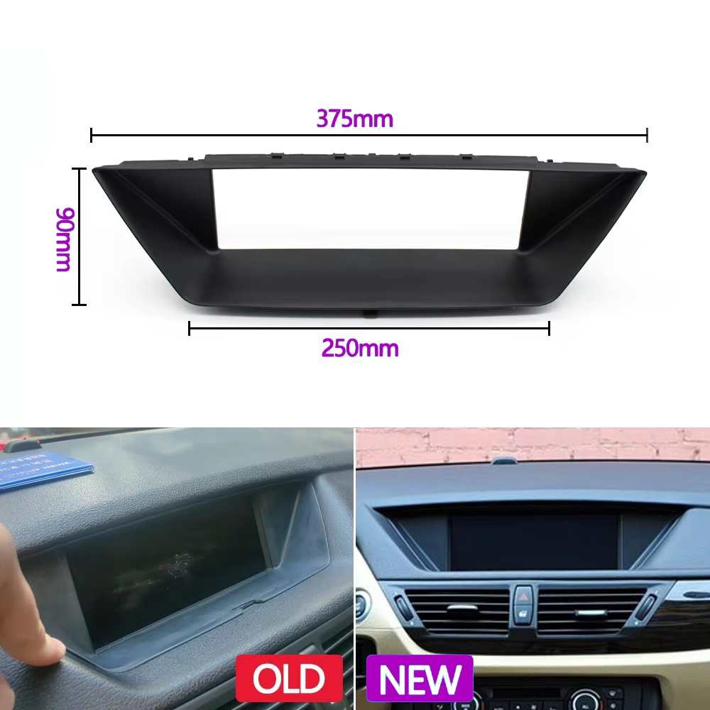 สําหรับ BMW X1 E84 2009-2015 ภายในรถจอแสดงผลดูหน้าจอเครื่องมือแผง CID Trim Cover 51452991264 - รูปที่ 2