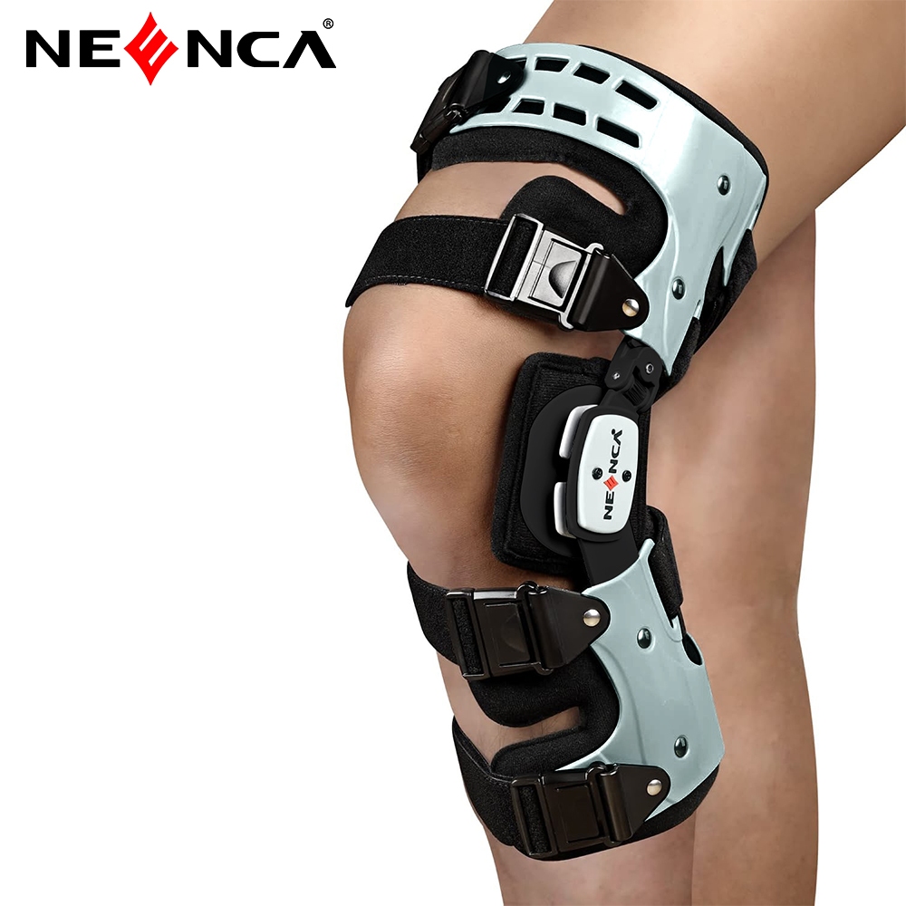 NEENCA Unloader ROM Knee Brace, Hinged Immobilizer for ACL, MCL, PCL Injury - Orthosis Stabilizer Ad