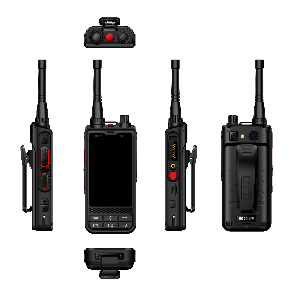Vhf อนาล็อก W6+ วิทยุ 4G เครือข่าย Android 10 พร้อม Zello WIFI GPS Beidou
