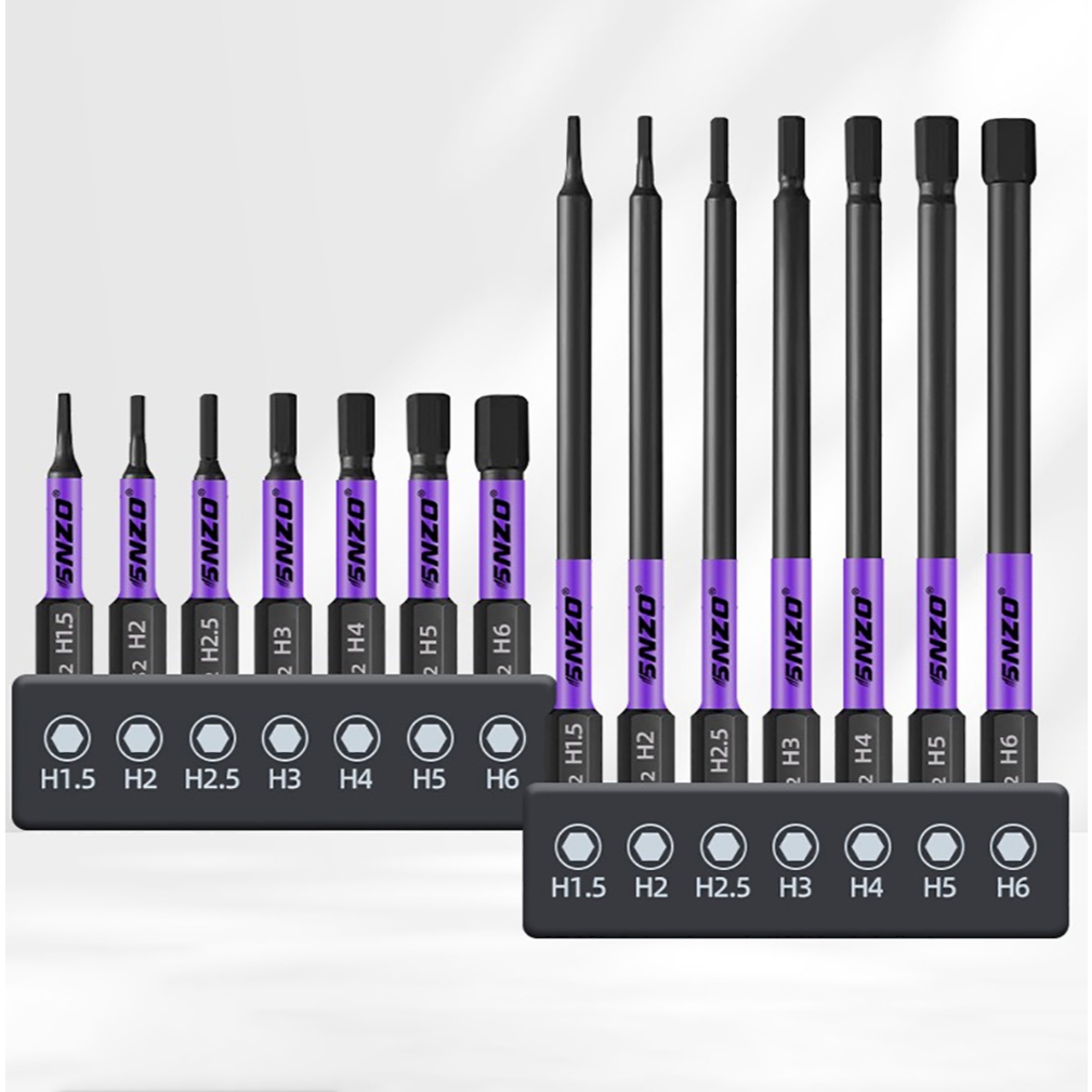 BERT🇹🇭｜7 ชิ้น ชุดดอกไขควง ชุดดอกไขควงกระแทกแม่เหล็ก (เมตริก) 1/4” ดอกไขควง S2 - รูปที่ 3