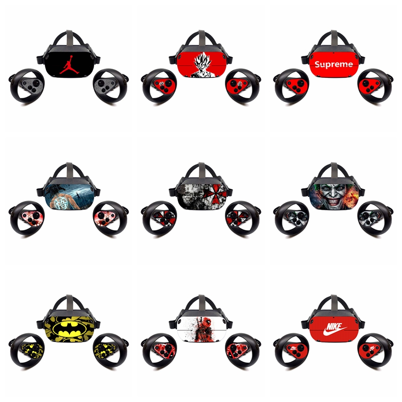 35 สีสติกเกอร์ผิวใช้งานร่วมกับ Oculus Meta Quest 1 VR ไวนิล Decal ชุดฟิล์มป้องกันห่อ