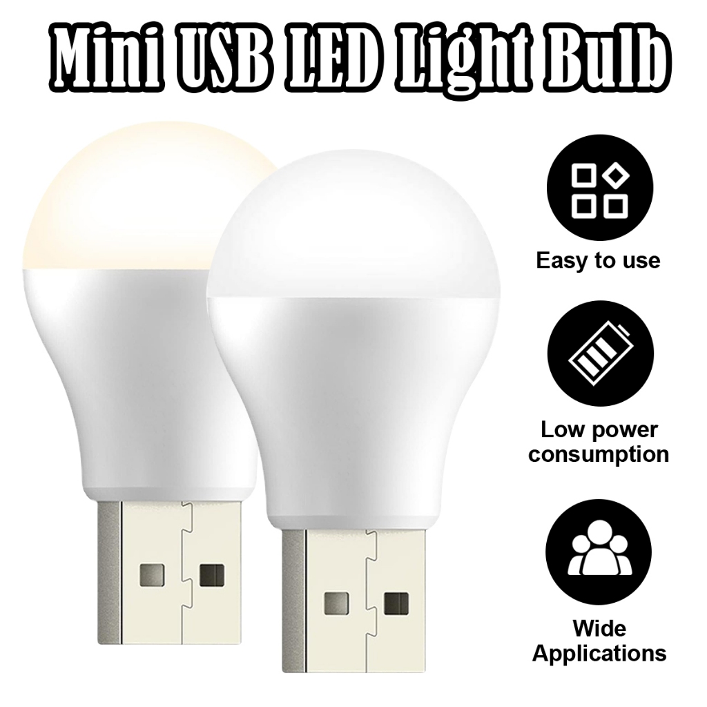 Mini USB Night Light Cool สีขาวแบบพกพาหนังสือ LED อ่านโคมไฟห้องนอน Nightlight หนังสือโต๊ะข้างเตียงสําหรับห้องคอมพิวเตอร์โคมไฟประหยัดพลังงาน