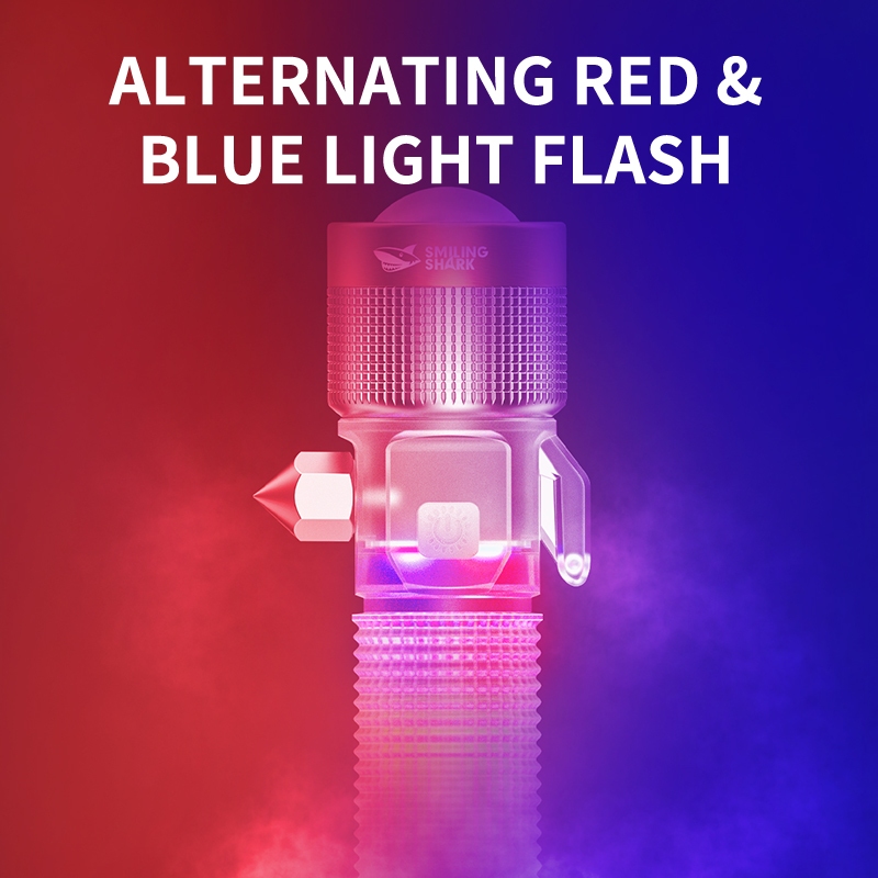 Smiling Shark SD5275 LED ไฟฉายสว่างเป็นพิเศษ COB Floodlight 9 โหมดพร้อมค้อนนิรภัยตะขอแม่เหล็กมัลติฟังก์ชั่นแสงกลางแจ้ง Type-c ชาร์จโคมไฟตั้งแคมป์กันน้ํา — صورة 8