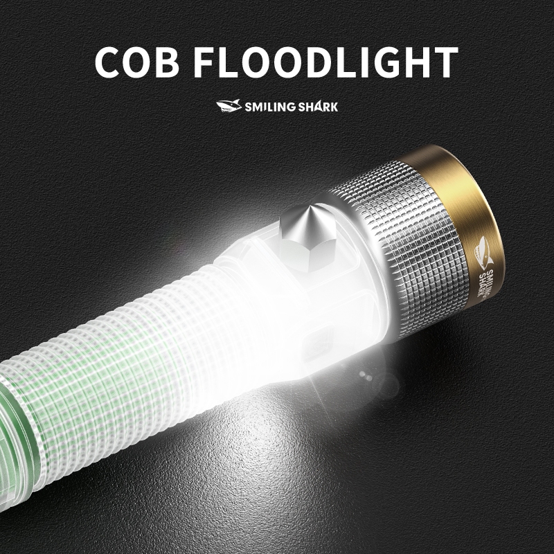 Smiling Shark SD5275 LED ไฟฉายสว่างเป็นพิเศษ COB Floodlight 9 โหมดพร้อมค้อนนิรภัยตะขอแม่เหล็กมัลติฟังก์ชั่นแสงกลางแจ้ง Type-c ชาร์จโคมไฟตั้งแคมป์กันน้ํา — صورة 5