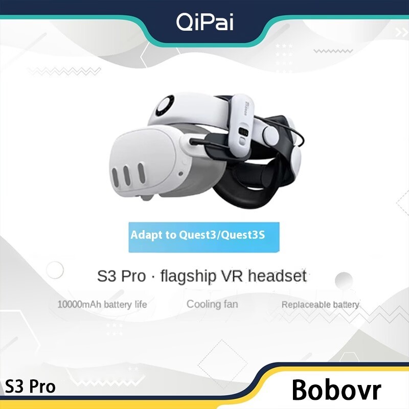 Bobovr S3 Pro Super Strap VR Accessories ใช้งานร่วมกับ Meta Quest 3quest3s Head เครื่องปรับอากาศ 100