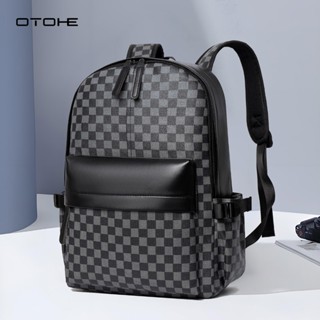 OTOHE แฟชั่นผู้ชายs กระเป๋าเป้สะพายหลังแล็ปท็อปกระเป๋าเป้สะพ…