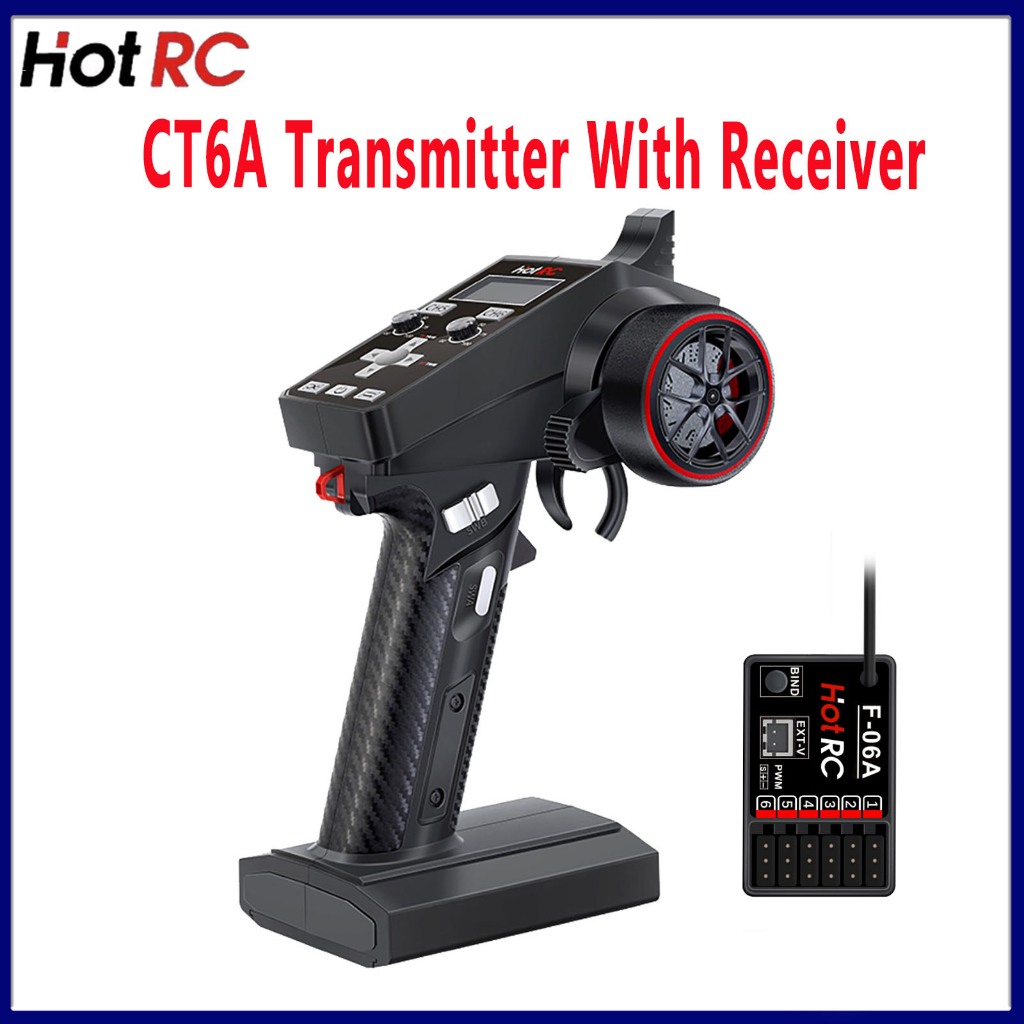 Hotrc CT-6A 6CH CT-6B 8CH One-handed Control วิทยุ 2.4GHz เครื่องส่งสัญญาณรีโมทคอนโทรล F-06A F-08A P
