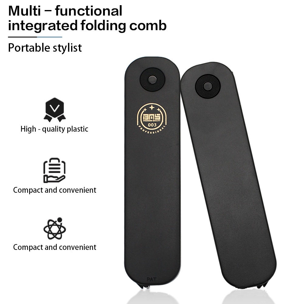 สามในหนึ่งเดียวพับหวีน้ํามันหวีกลับหวีกว้างเนื้อฟันจัดแต่งทรงผมหวีเดินทางแบบพกพาพับหวี