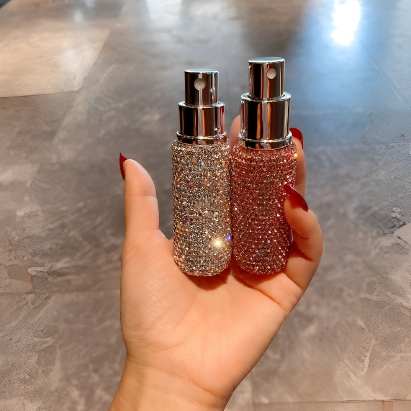 รีฟิล10มิลลิลิตรสเปรย์ขวดสําหรับเครื่องสําอางกลิ่นหอมประกาย พลอยเทียม น้ําหอมเครื่องฉีดน้ําตัวอย่างภาชนะที่ว่างเปล่าอุปกรณ์เดินทาง - รูปที่ 6