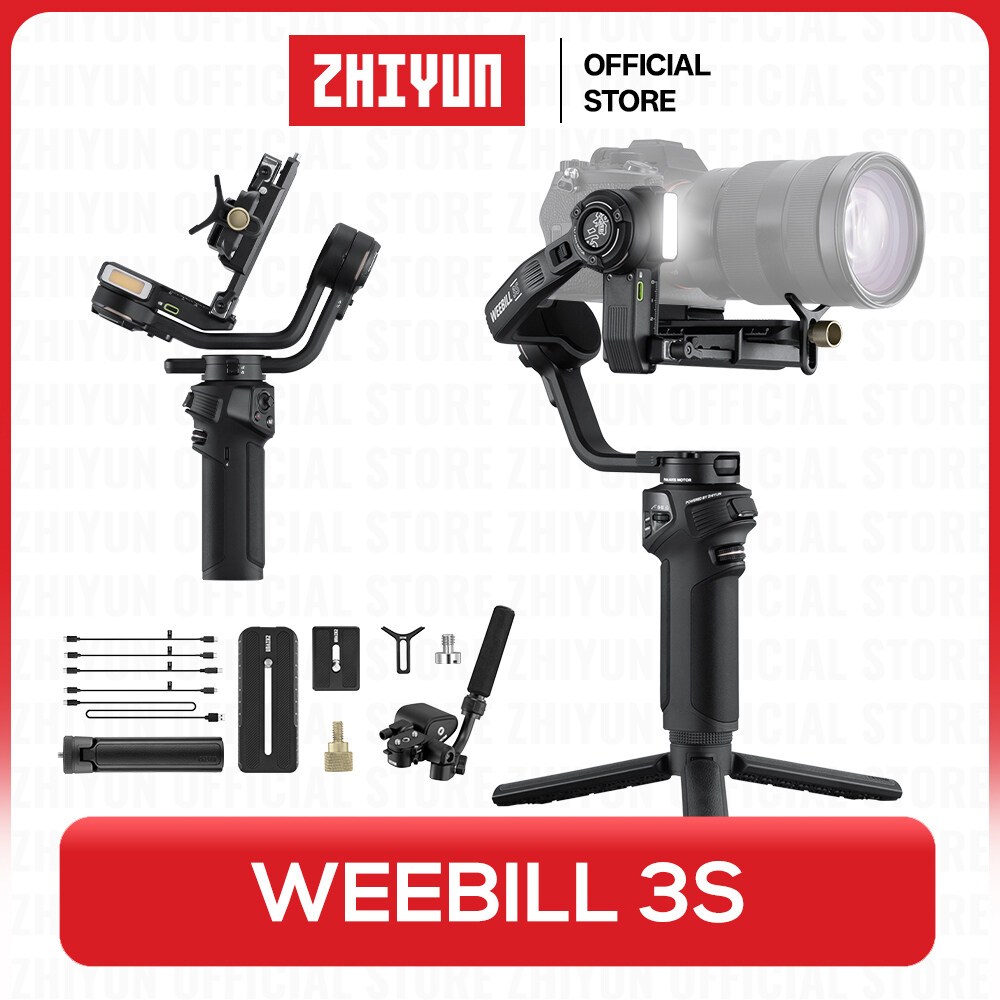 ZHIYUN Weebill 3S - กิมบอลกล้อง ไม้กันสั่น | Gimbal Stabilizer สำหรับกล้อง DSLR และ Mirrorless Canon/Nikon/Sony/Panasonic/Fujifilm, ไฟเสริม, ถ่ายภาพแนวตั้งแบบเนทีฟ