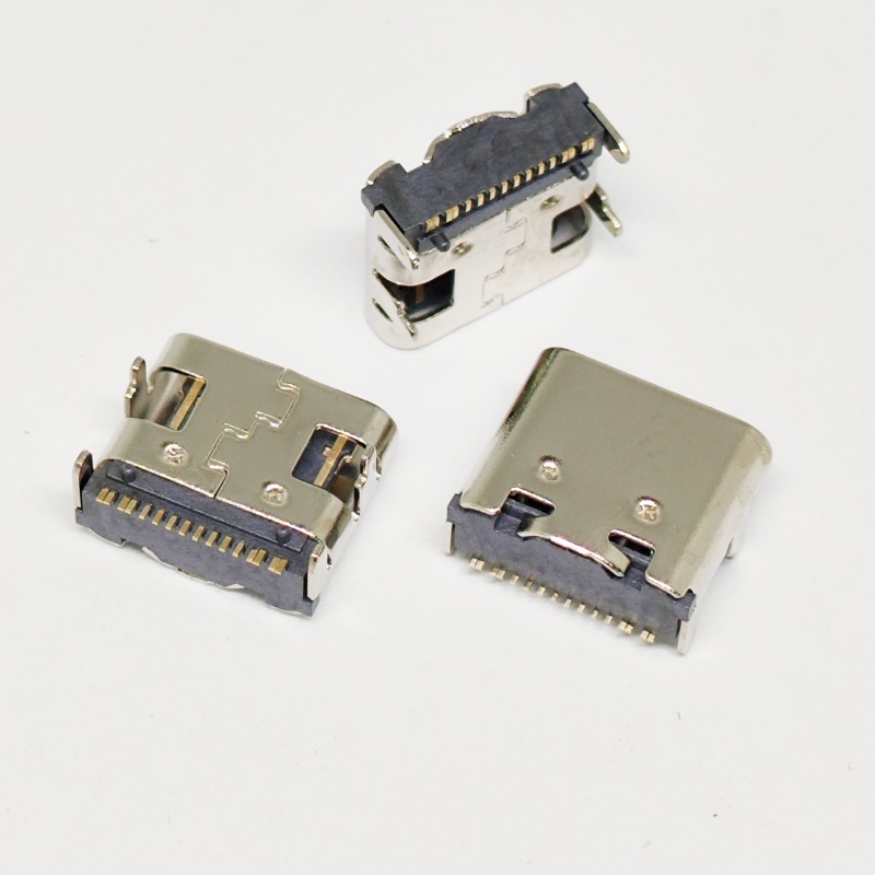 5-20 ชิ้น USB 3.1 ประเภท c 16Pin หญิง SMT ซ็อกเก็ตพอร์ตชาร์จ four-pin plug-in PCB บอร์ด type-c Connector อะไหล่ทดแทน