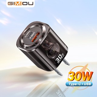 GIMIOU 30W GaN Charger Mini USB Type C PD Fast Charging Adap…