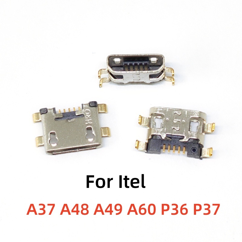 10-50pcs ประเภท C USB แจ็คชาร์จซ็อกเก็ตพอร์ตปลั๊ก Dock Charger Connector สําหรับ Itel A37 A48 A49 A60 P36 P37 ซ่อมอะไหล่