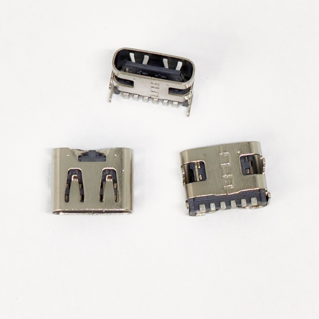 10-100 ชิ้น USB Type C หญิง 6 ขา SMT ซ็อกเก็ตแท่นชาร์จพอร์ต PCB Connector USB C อะไหล่