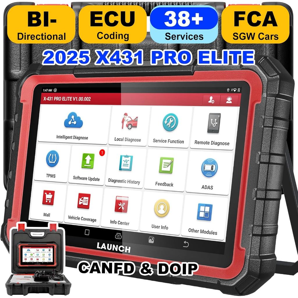 2026 ใหม่มาถึง LAUNCH X431 PRO ELITE เครื่องมือวินิจฉัยรถยนต์ CAN FD DOIP ทั้งหมดระบบ 31 + รีเซ็ต Active Test อัตโนมัติ OBD OBD2 เครื่องสแกนเนอร์