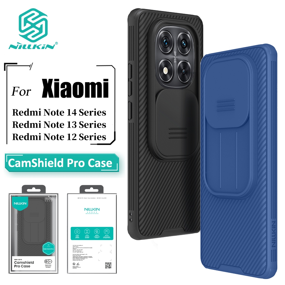 Nillkin CamShield สําหรับ Redmi หมายเหตุ 14 Pro Plus 11 Pro 10 Pro Xiaomi 14T Pro 13T Pro 12T Pro 11T Pro 11 Lite F3 กรณีกล้องสไลด์ปกหลัง
