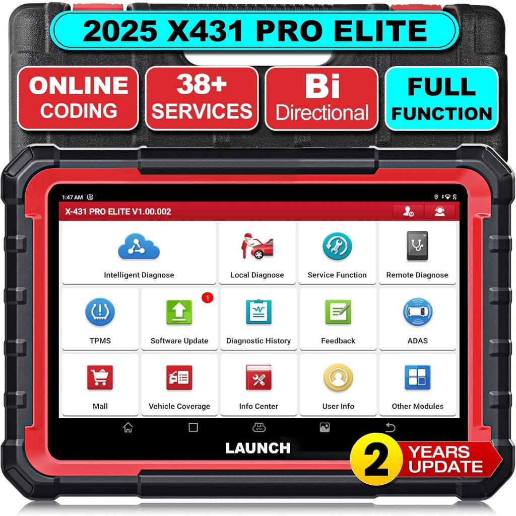 【สินค้าสปอตกรุงเทพฯ】2025 Launch X431 PRO Elite OBD2 เครื่องสแกนเนอร์  เครื่องมือสแกนแบบสองทิศทางใหม่พร้อม DOFD, เครื่องมือวินิจฉัยที่มีฟังก์ชั่นเต็มรูปแบบ, การเข้ารหัส ECU, ระบบเต็ม,37+ รีเซ็ต