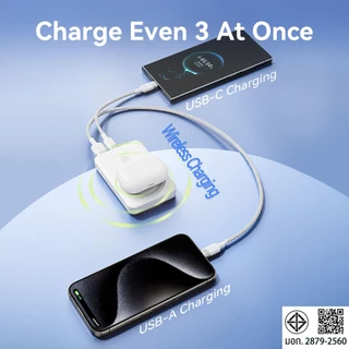 Vention PowerBank แม็กเนติก แม่เหล็กติดเอง 10000mAh เร็ว 22.5W สำหรับ iPhone (MagSafe) โทรศัพท์ทุกค่าย