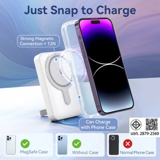 Vention PowerBank แม็กเนติก แม่เหล็กติดเอง 10000mAh เร็ว 22.5W สำหรับ iPhone (MagSafe) โทรศัพท์ทุกค่าย
