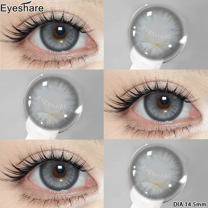 Eyeshare lens Hellenic คอนแทคเลนส์ตาโต ตาตุ๊กตาสีเทา คอนแทคเลนส์สี ส่งไวจากไทย