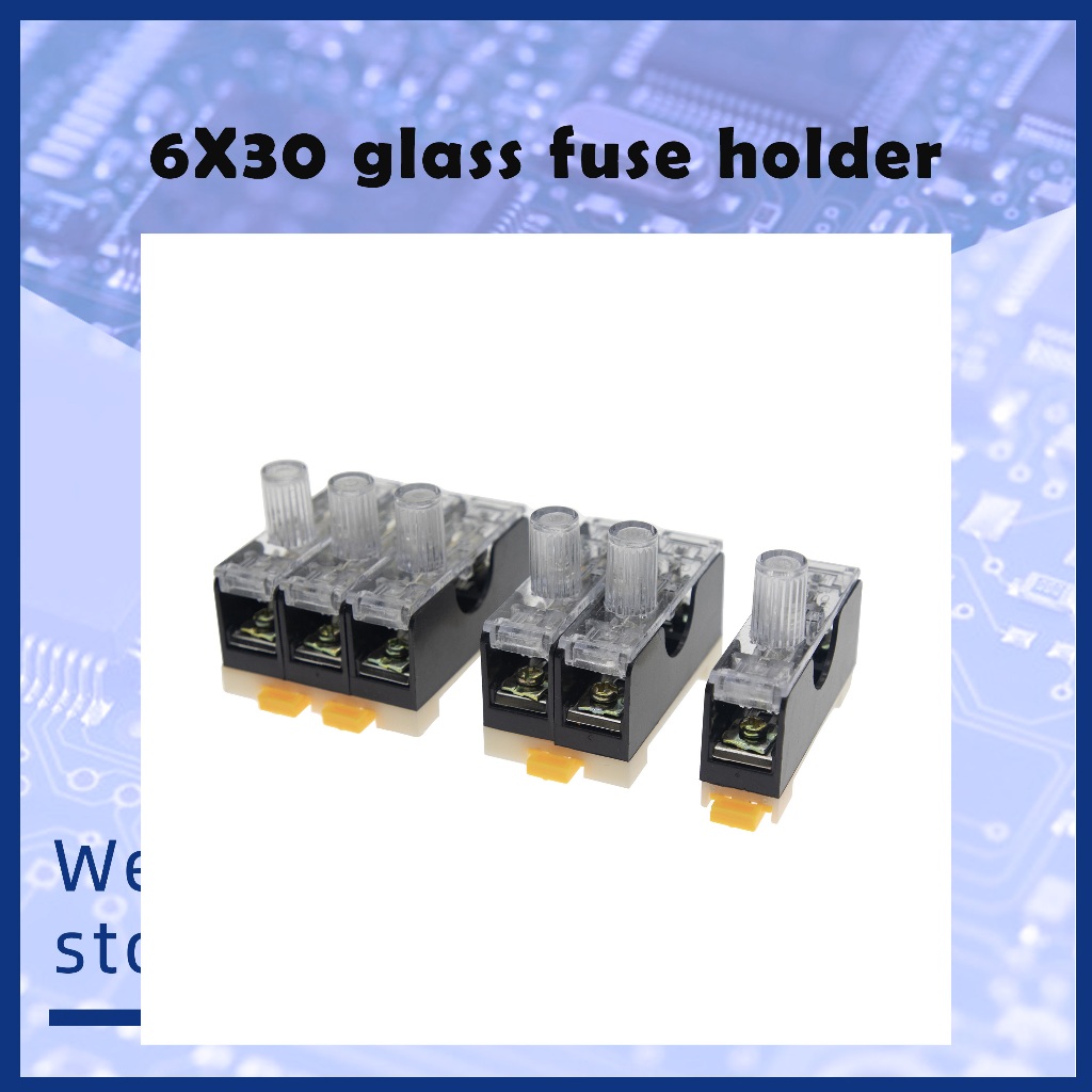 6x30 ตัวยึดฟิวส์แก้วพร้อมกล่องฟิวส์ไฟ FS-101 FS-102 FS-103