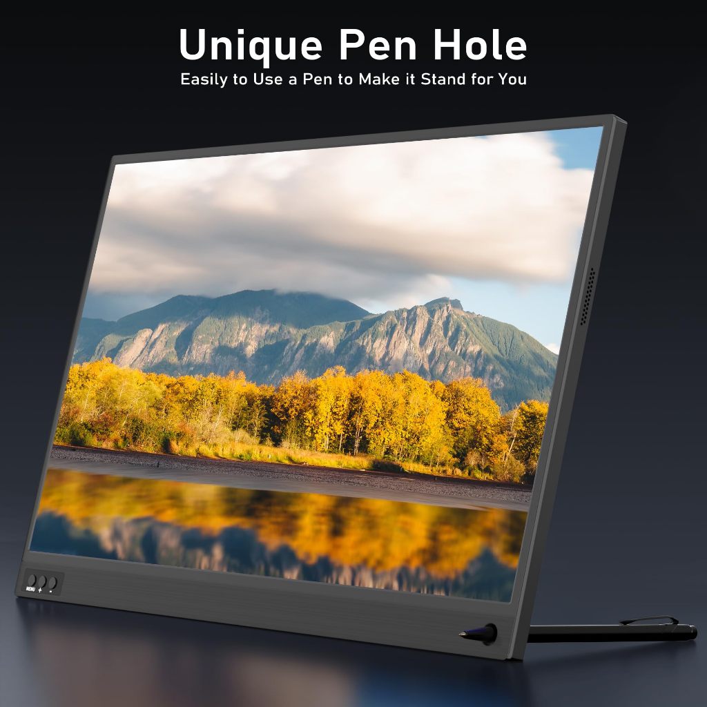 HONGOมอนิเตอร์ แบบพกพา สําหรับแล็ปท็อป 15.6 /16.1นิ้ว 1920*1080P จอ 144hz FHD IPS USB-C HDMI สําหรับ