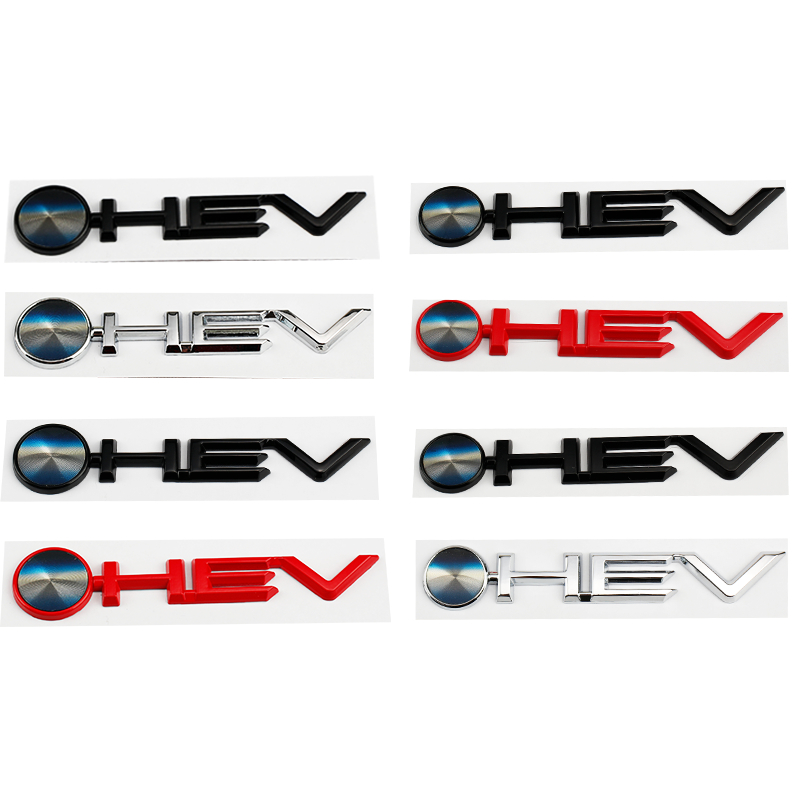ใหม่ 3D โลหะ HEV โลโก้ toyota รถ Auto ด้านข้างด้านหลังตกแต่งป้ายสัญลักษณ์สติกเกอร์รูปลอกสําหรับ TOYOTA