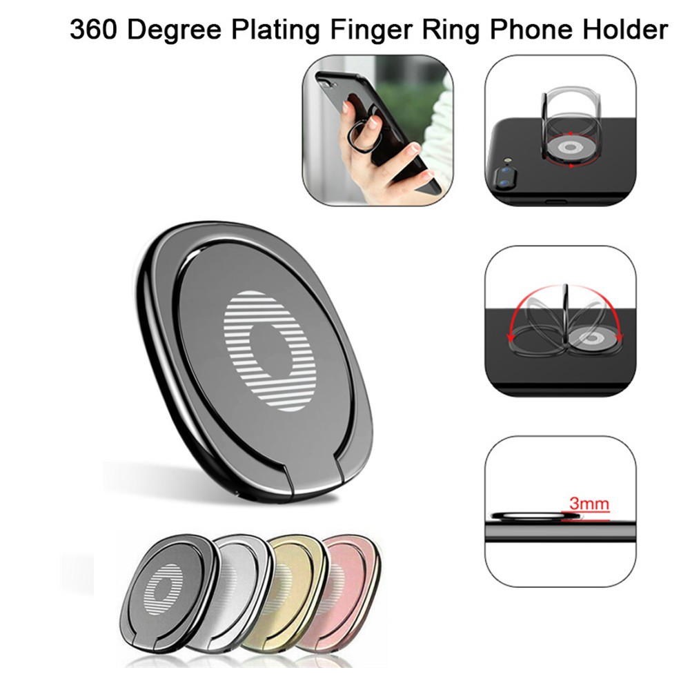หรูหราหมุนโทรศัพท์มือถือซ็อกเก็ตผู้ถือสากล360องศาหมุนผู้ถือแหวนนิ้วแม่เหล็กรถยึดยืนอุปกรณ์เสริม
