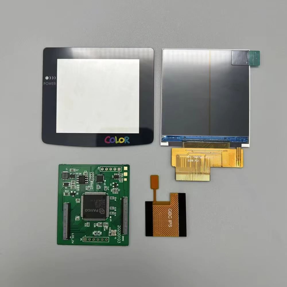 2022 ใหม่ 2.6 'IPS ความสว่างสูง Retro Pixel ชุดหน้าจอ LCD สำหรับ Gameboy Color IPS เกมคอนโซลหน้าจอสำ