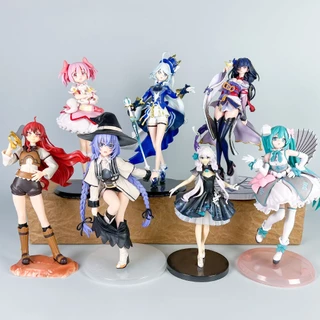 100 สไตล์อะนิเมะสาว Hatsune Miku สีดํานักมายากลสาว Ashen แม่มด Elaina เซเลอร์มูน Rem Kasano Sora Asuka Langley Soryu PVC ตัวเลขการกระทําตุ๊กตาของเล่น