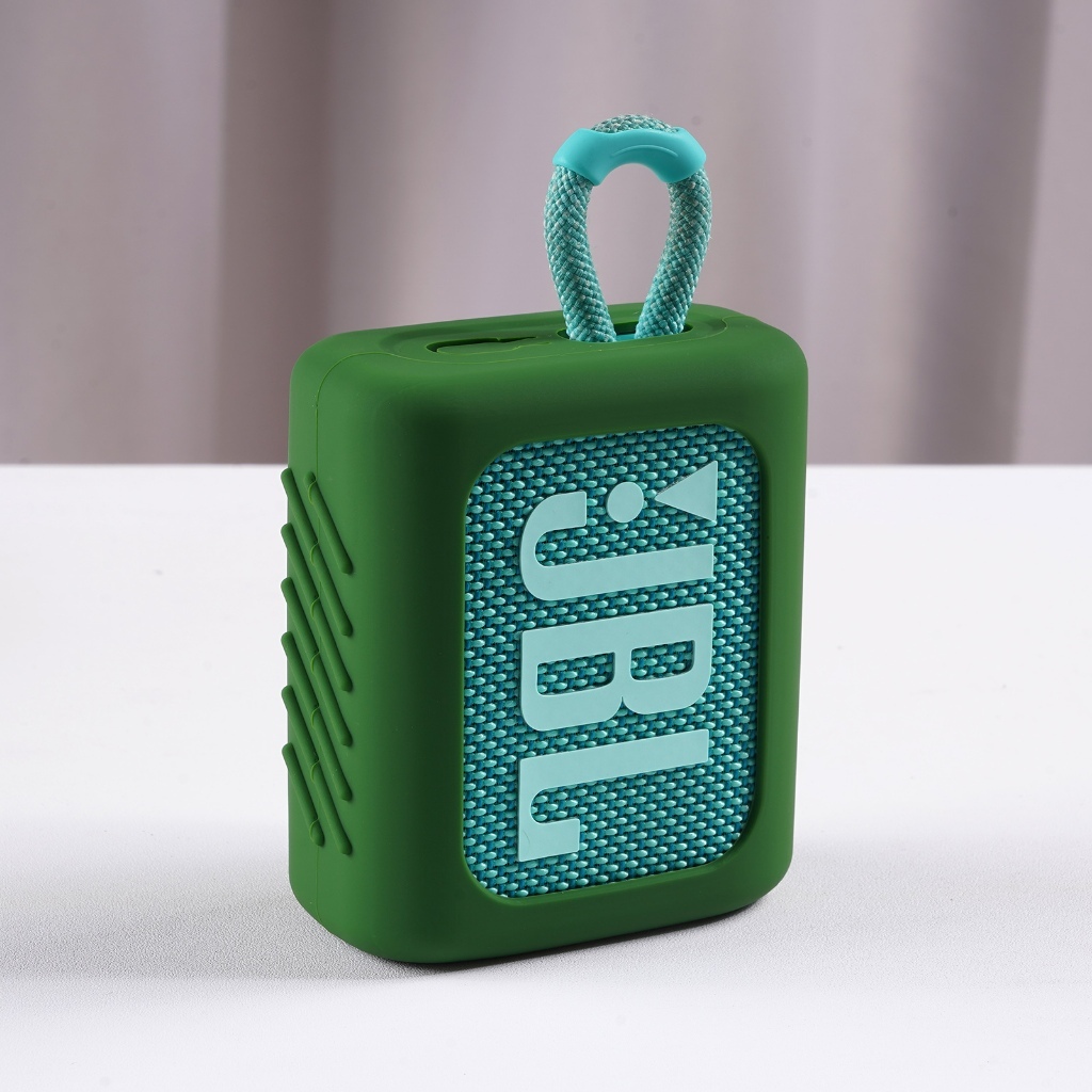 เคสซิลิโคนอ่อนนุ่มปลอกทนทานสําหรับกระเป๋าถือลําโพง JBL GO 3