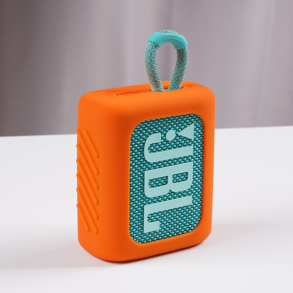 เคสซิลิโคนอ่อนนุ่มปลอกทนทานสําหรับกระเป๋าถือลําโพง JBL GO 3