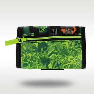 Kids Wallet Boy Cool Black Green World Clutch Wallet Leather Card Bag Coin Wallet, Original High Quality