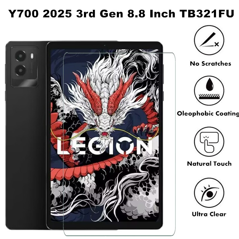 for Lenovo Legion Y700 2025 3rd Gen 8.8 Inch TB321FU Tablet Tempered Glass Scratch Resistant Screen Protector
