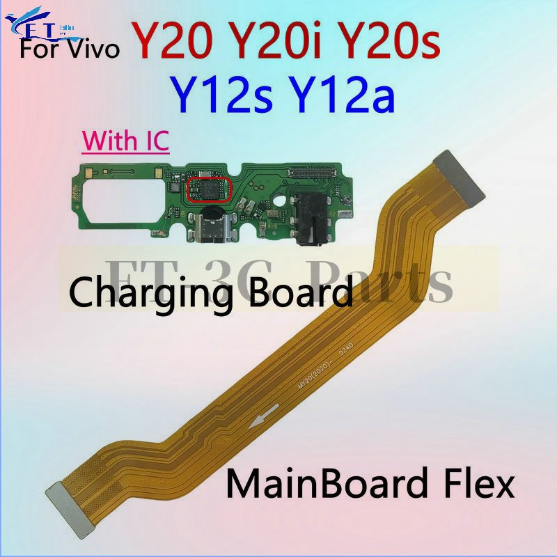 สําหรับ ViVO Y20 Y20S Y20i Y12A Y12S ชาร์จ USB ชาร์จพอร์ตไมโครโฟน Dock Connector หลัก Flex Cable อะไหล่