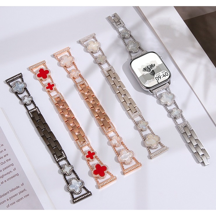 20m 22mm Clover Diamond สายนาฬิกา huawei watch gt 5 สาย huawei watch gt 4 Strap GT2 pro GT2E GT2 GT3