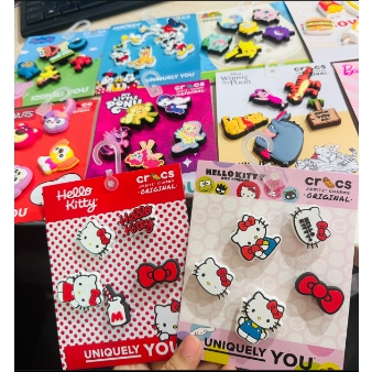 (599ส่งฟรีทั่วไทย🚚)set5/10pcs✨CROCS JIBBITZ CHARMS ของแท้ 100%✨ ❤️เลือกลายได้หลาก! อุปกรณ์แต่งรองเท้า