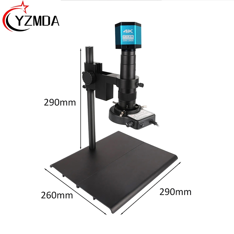 YIZHAN 4K HDMI Digital Industrial  Video  Microscope Camera 180X Lens Magnifier with LED Light  Repa