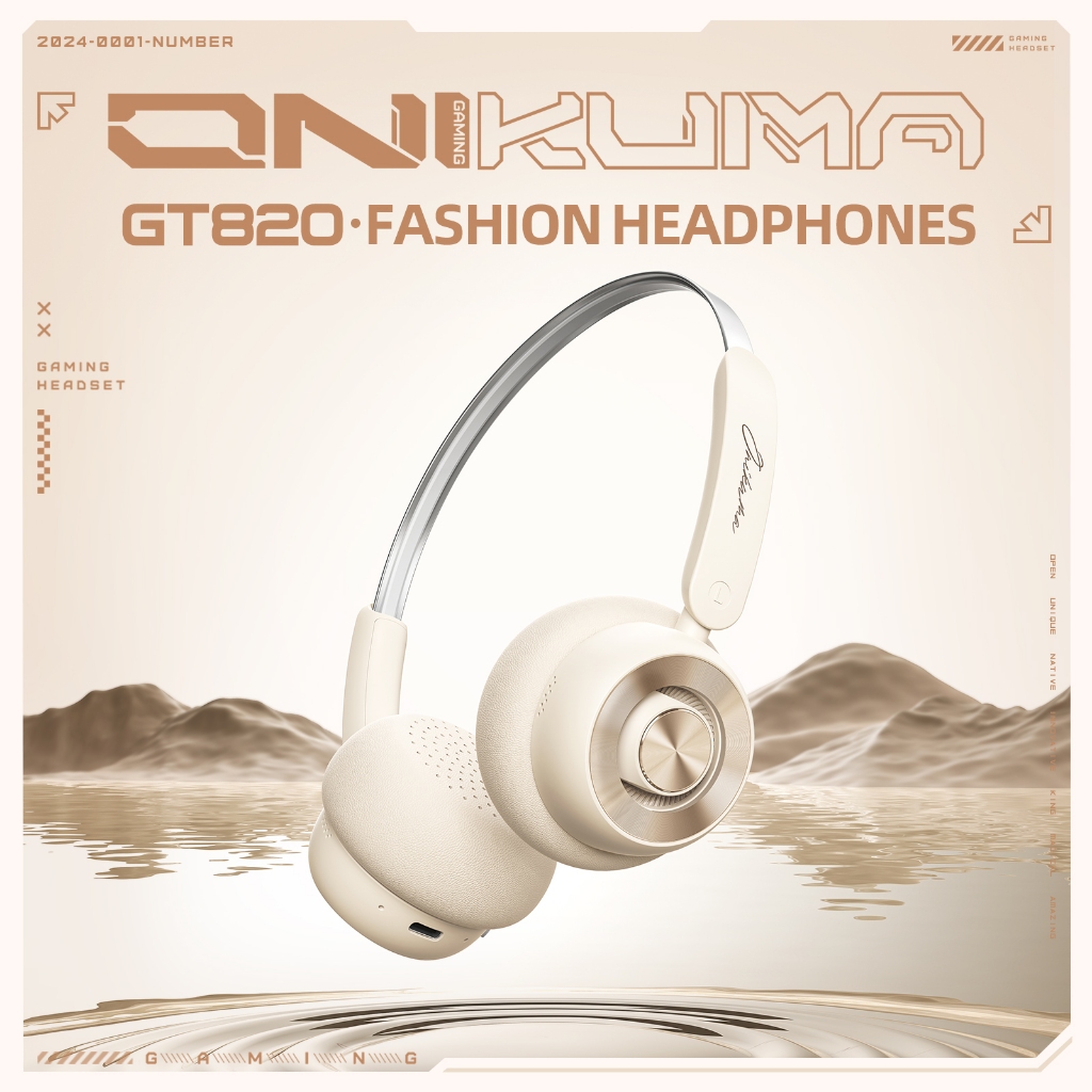Onikuma หูฟังไร้สาย GT820, หูฟัง Retro Headwear
