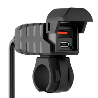 Wupp ที่ชาร์จโทรศัพท์มือถือสําหรับรถจักรยานยนต์ปกแข็งพร้อมไฟ…