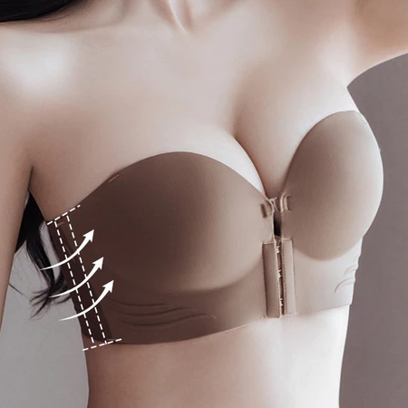 Silk Phoenix 🌸 ชั้นในตะขอหน้า เสื้อในสตรี ด้านหน้าปิด สายหนัง ป้องกันการลื่นไถลหน้าอกเล็ก ๆ รวบรวมชุดชั้นในเซ็กซี่สะดวกสบายระบายอากาศชุดชั้นใน