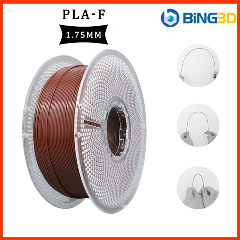 PLA F 3D Filament for 3D Printer 1.75mm 1KG（สีน้ําตาล）