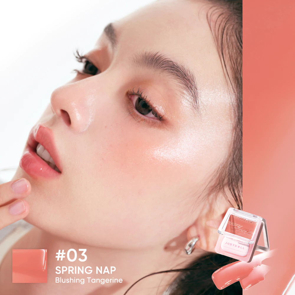 Judydoll Water Gloss Blush Cream เนื้อน้ำกลอส สปริง ชุ่มชื้น thumbnail 6