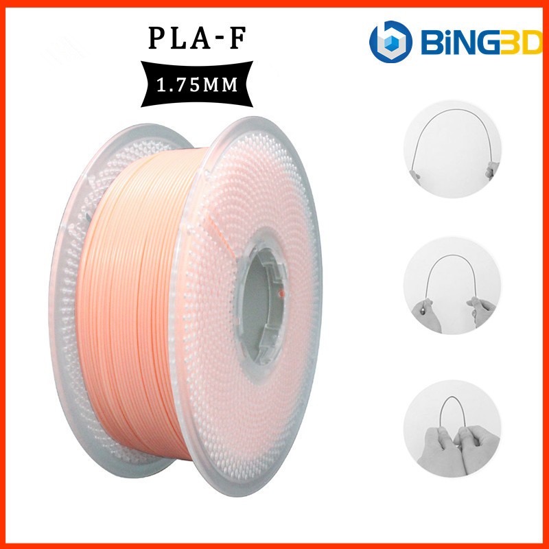 PLA F 3D Filament for 3D Printer 1.75mm 1KG（เนื้อ）