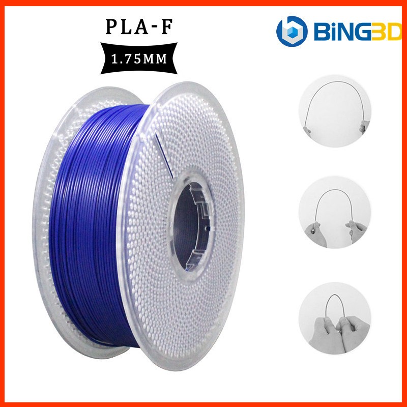 PLA F 3D Filament for 3D Printer 1.75mm 1KG（สีฟ้า）