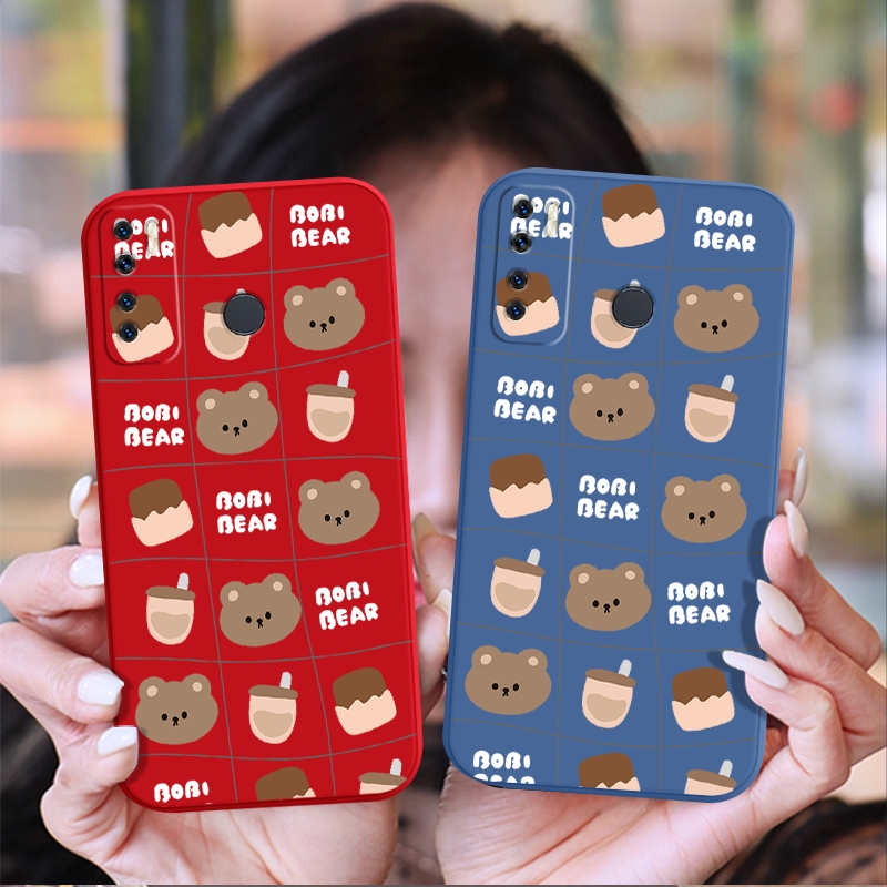 เคสสําหรับ INFINIX X655 CAMON 15 SPARK 5 KE5 CD7 เคสโทรศัพท์น่ารักหมีน้อยseries กันกระแทก Soft TPU C