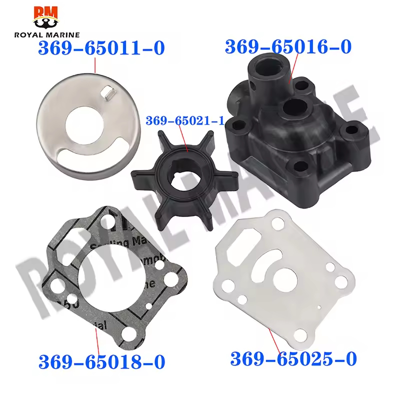 369-65016 369-6501 369-65011 ชุดซ่อมปั๊มน้ํา 47-16154 สําหรับ Tohatsu 4HP 5HP HANGKAI Parsun 5HP 6HP มอเตอร์นอก 2T Mercury 4HP 5HP