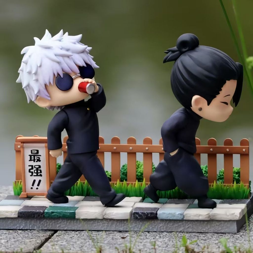 Jujutsu Kaisen GK Figure Gojo Satoru  Geto Suguru อนิเมะและเกมส์ สะกดต่อสู้ Gojie Street ลื่นรุ่น Q Gojo Go Xia Youjie อะนิเมะสินค้ารูป GK เครื่องประดับตารางการจับคู่คุณภาพสูง