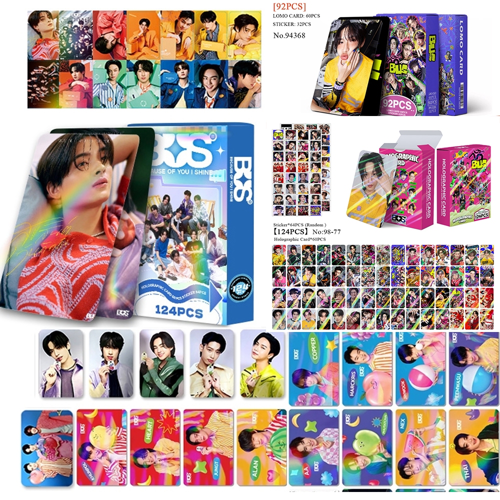 การ์ดโลโม่ BUS Debut Photocard 30/55/124 ชิ้นรู้สึก Bab Wa Ooh เพราะคุณ I Shine Photocards Lomocard Holographic Photocard