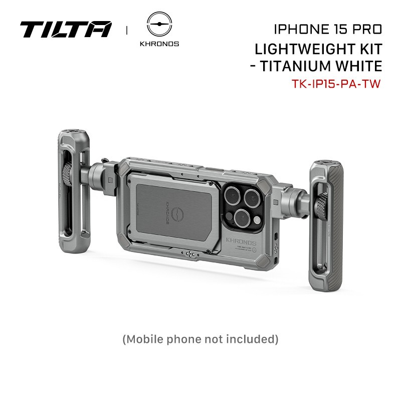 Tilta Khronos ปรับสําหรับกรง iPhone 15 Pro/15 Pro Max 16 Pro/16 Pro Max กรงเครื่องประดับ Quick Release Handle